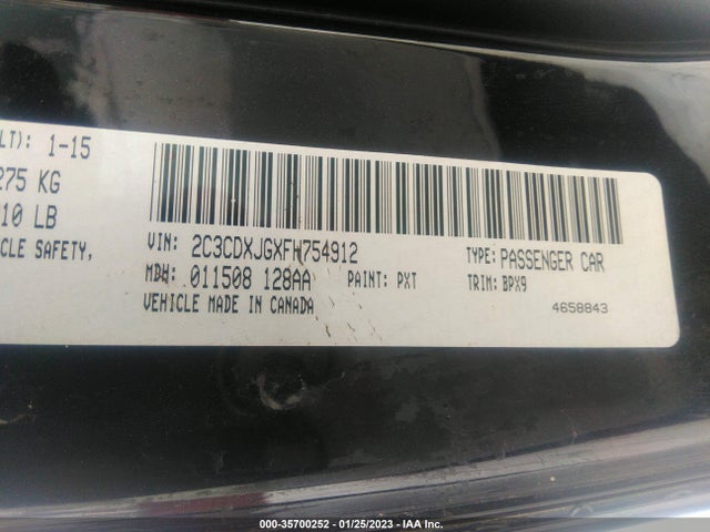 Dodge Charger Sxt 2015 2C3CDXJGXFH754912 Image 9