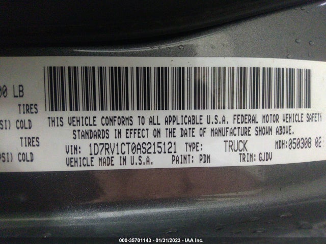 Dodge Ram 1500 Laramie 2010 1D7RV1CT0AS215121 Image 9