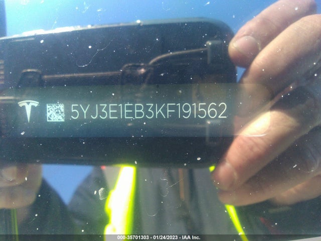 Tesla Model 3 Long Range/performance 2019 5YJ3E1EB3KF191562 Image 10