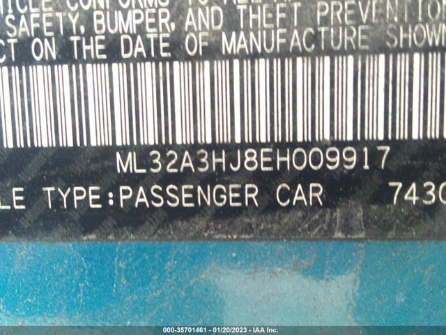 ML32A3HJ8EH009917 Mitsubishi MIRAGE DE