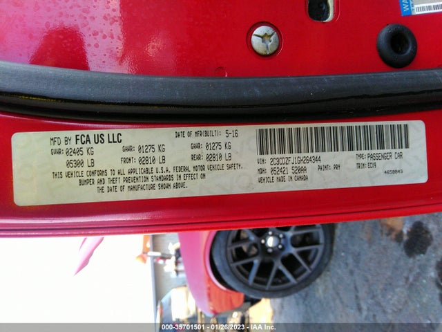 Dodge Challenger 392 Hemi Scat Pack Shaker 2016 2C3CDZFJ1GH264344 Image 11