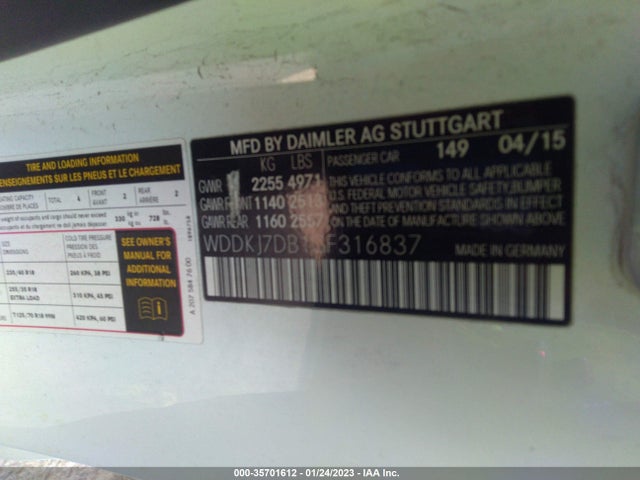 Mercedes-Benz E-class E 550 2016 WDDKJ7DB1GF316837 Image 12