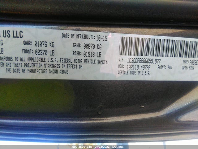 Dodge DART SXT 2016 1C3CDFBB6GD591977 Image 9