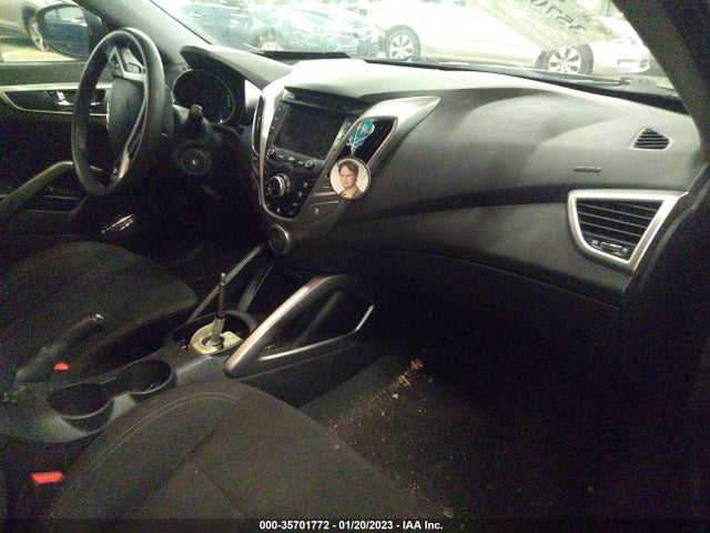2013 HYUNDAI VELOSTER W/BLACK INT VIN: KMHTC6ADXDU147302