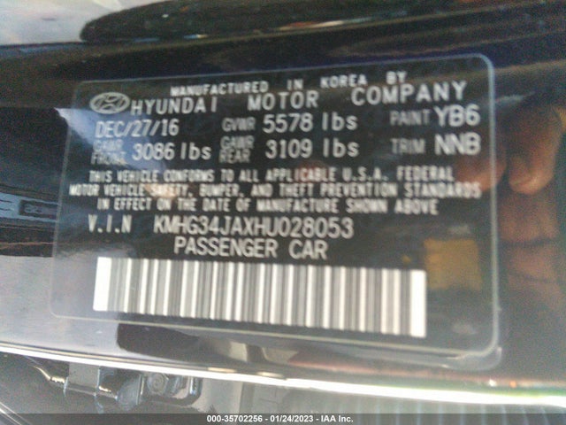 2017 Genesis G90, VIN: KMHG34JAXHU028053