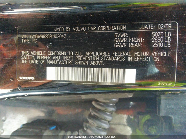 Volvo V70 2009 YV1BW982591102042 Image 9