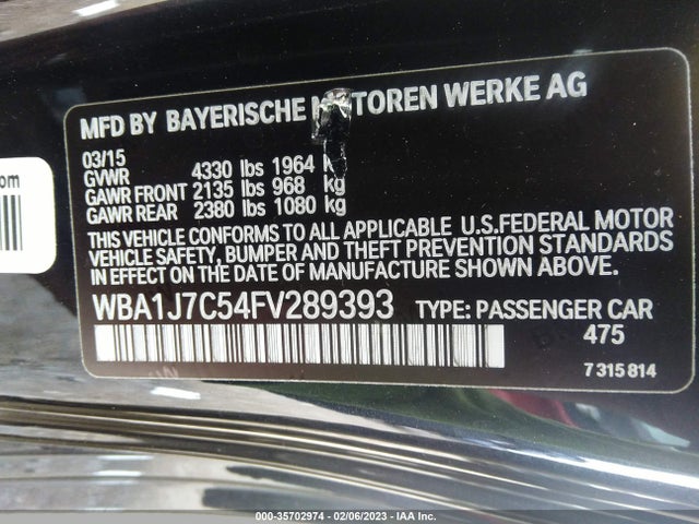 BMW 2 Series M235i 2015 WBA1J7C54FV289393 Image 10