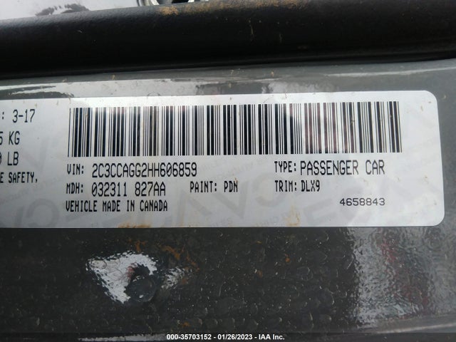 Chrysler 300 300s 2017 2C3CCAGG2HH606859 Image 10