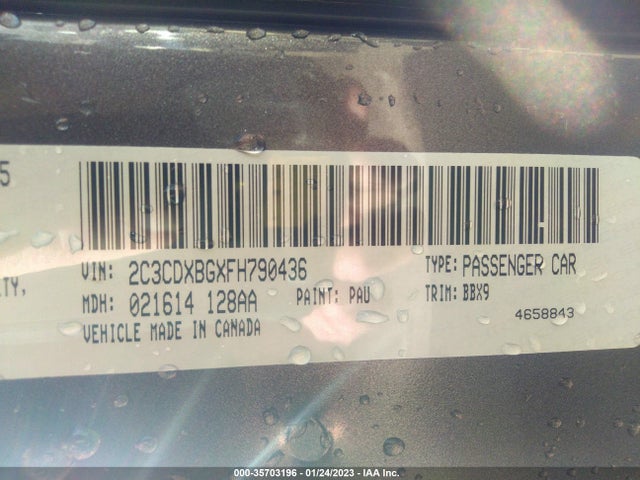 Dodge Charger Se 2015 2C3CDXBGXFH790436 Image 9