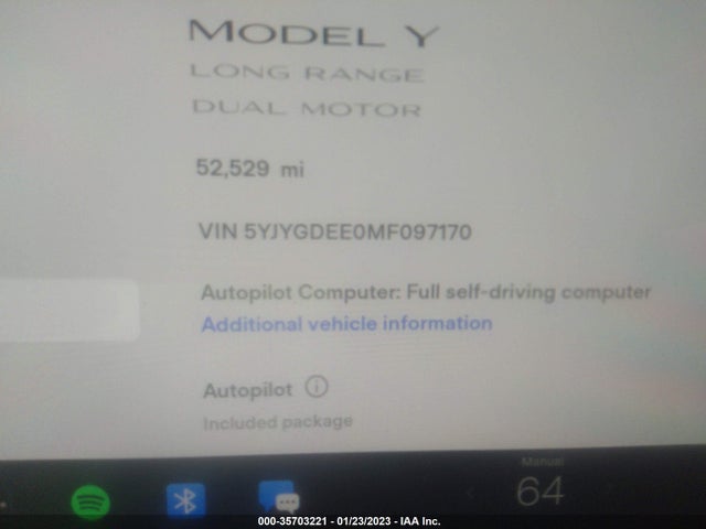Tesla Model Y Long Range 2021 5YJYGDEE0MF097170 Image 11