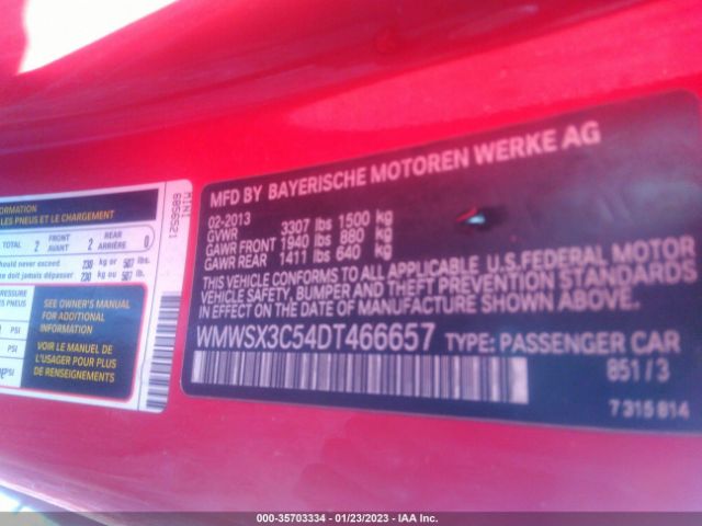 WMWSX3C54DT466657 Mini Cooper Coupe S