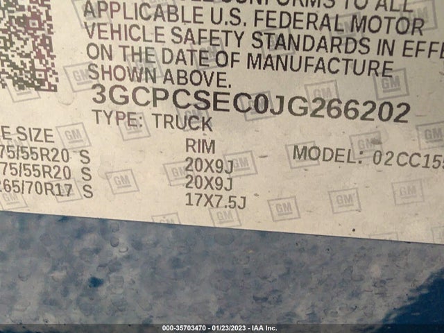 Chevrolet Silverado 1500 Ltz 2018 3GCPCSEC0JG266202 Image 11