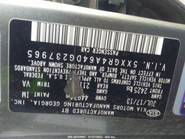 5XXGR4A64DG237965 KIA OPTIMA SX