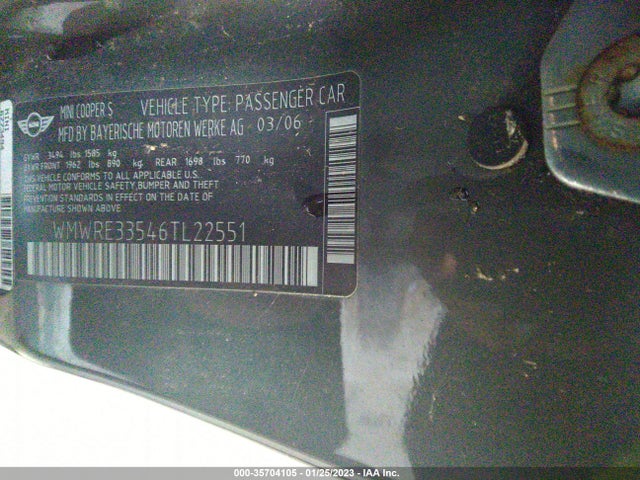 WMWRE33546TL22551 Mini COOPER HARDTOP