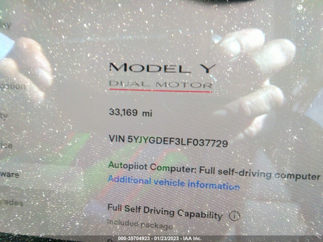 5YJYGDEF3LF037729 Tesla Model Y Long Range/performance