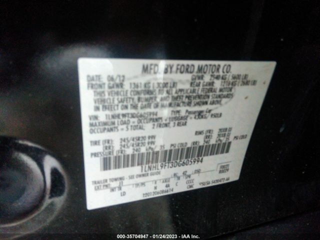 1LNHL9FT3DG605994 Lincoln Mks Ecoboost