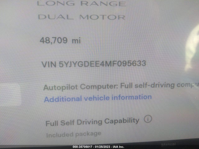 Tesla Model Y Long Range 2021 5YJYGDEE4MF095633 Image 9