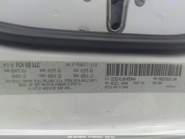 Dodge Charger Scat Pack 2019 2C3CDXGJ9KH659464 Image 10