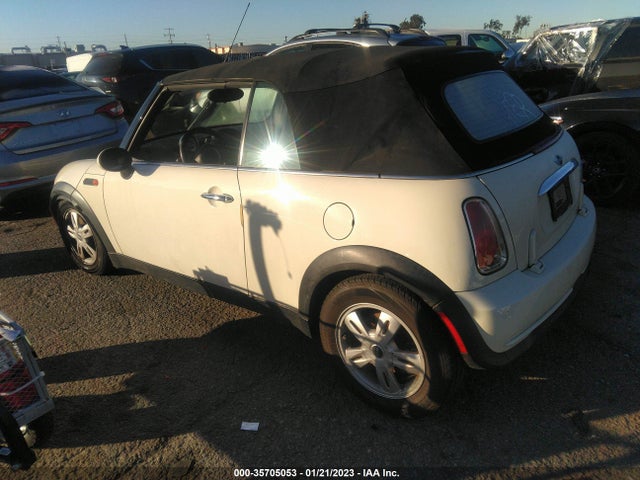 2008 MINI COOPER CONVERTIBLE VIN: WMWRF33578TG18246