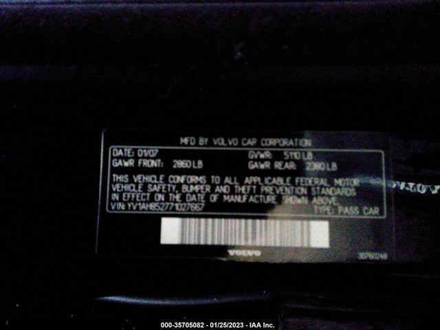 YV1AH852771027667 Volvo S80 V8
