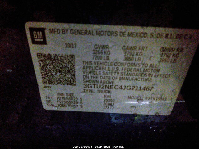 GMC Sierra 1500 Slt 2018 3GTU2NEC4JG211467 Image 9