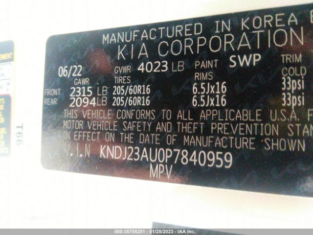 KNDJ23AU0P7840959 KIA SOUL S