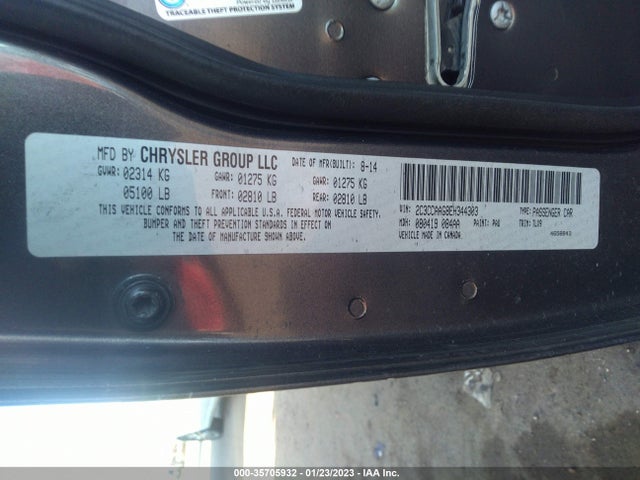 2C3CCAAG8EH344303 Chrysler 300