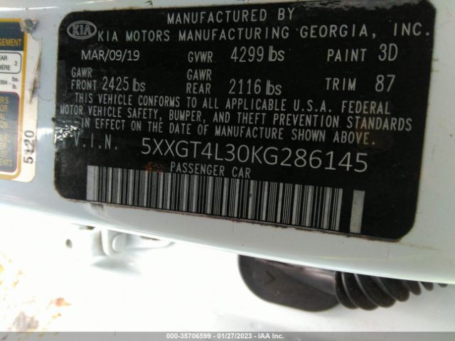 5XXGT4L30KG286145 KIA OPTIMA LX/S