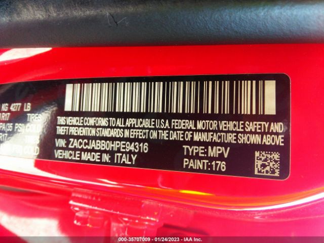 ZACCJABB0HPE94316 Jeep Renegade Latitude