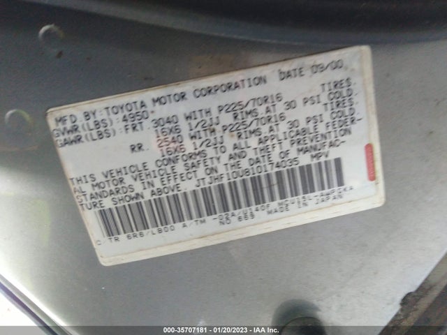 JTJHF10U810174035 Lexus RX 300