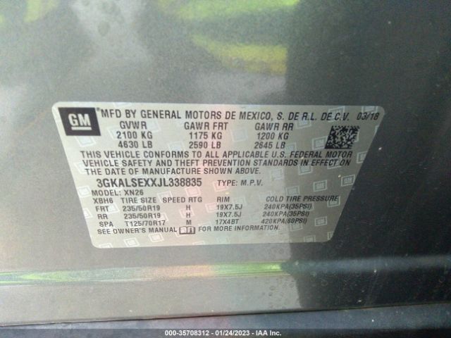 3GKALSEXXJL338835 GMC Terrain Denali