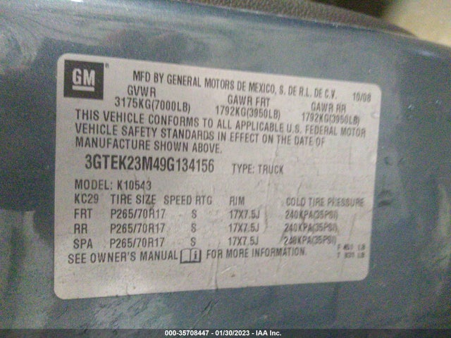 GMC Sierra 1500 Sle 2009 3GTEK23M49G134156 Image 10