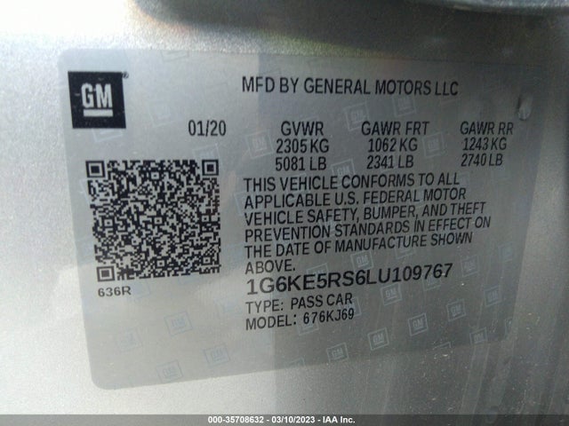 Cadillac Ct6 Premium Luxury 2020 1G6KE5RS6LU109767 Image 9