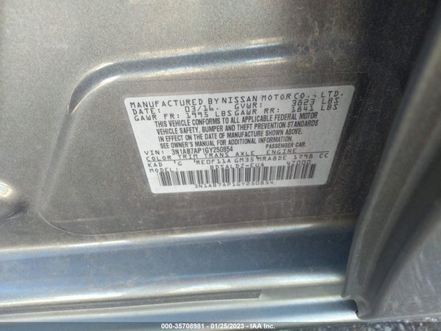 Nissan SENTRA SV 2016 3N1AB7AP1GY250854 Image 11
