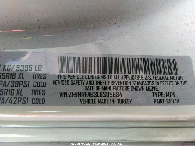 2020 Ram Promaster City, VIN: ZFBHRFAB3L6S09684