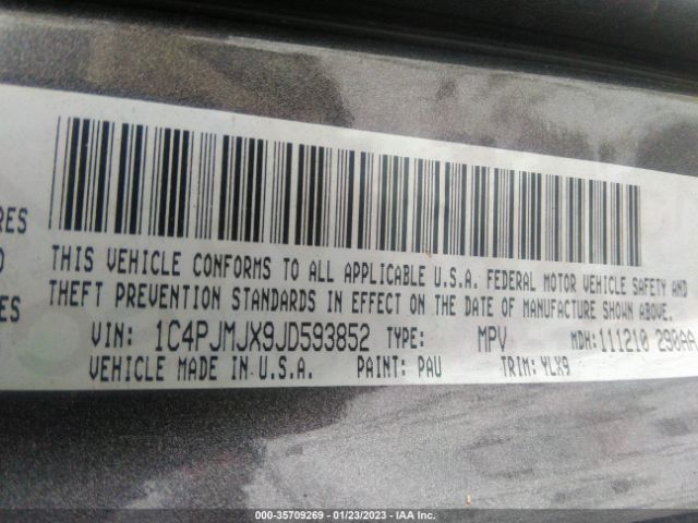 1C4PJMJX9JD593852 Jeep Cherokee Overland