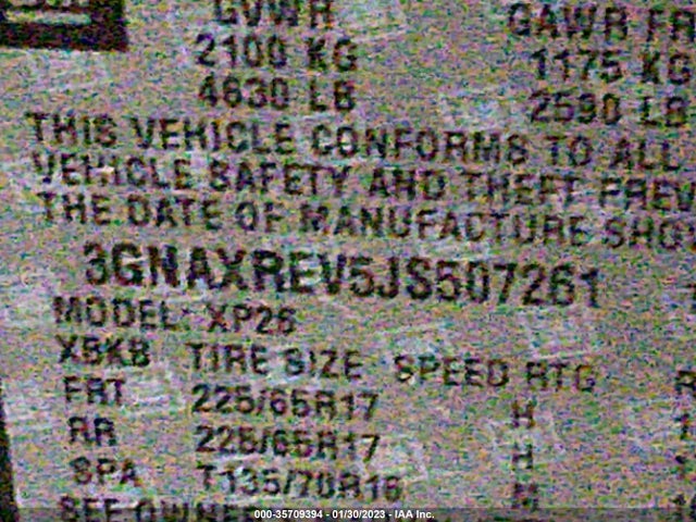 2018 CHEVROLET EQUINOX LS VIN: 3GNAXREV5JS507261