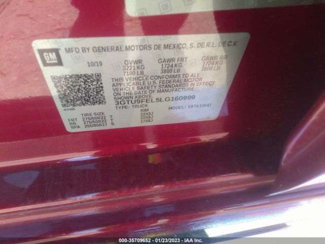 3GTU9FEL5LG160999 GMC Sierra 1500 Denali