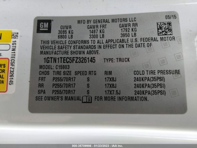 1GTN1TEC5FZ326145 GMC SIERRA 1500