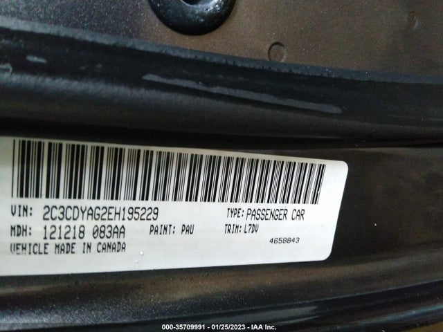 Dodge Challenger 2014 2C3CDYAG2EH195229 Image 10