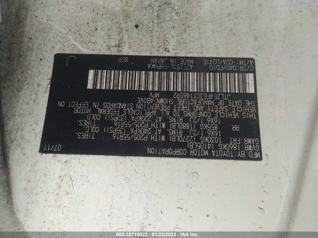 2012 SCION XB VIN: JTLZE4FE3C1146592