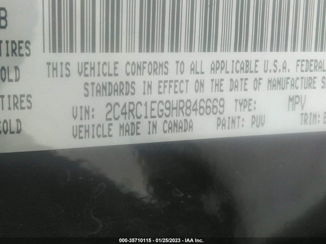 2C4RC1EG9HR846669 Chrysler Pacifica Touring-l Plus