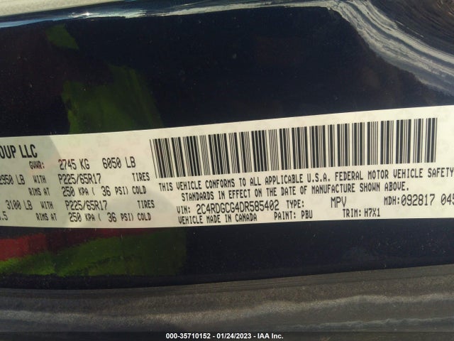 Dodge Grand Caravan Sxt 2013 2C4RDGCG4DR585402 Image 10