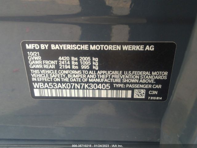 WBA53AK07N7K30405 BMW 2 Series 228i