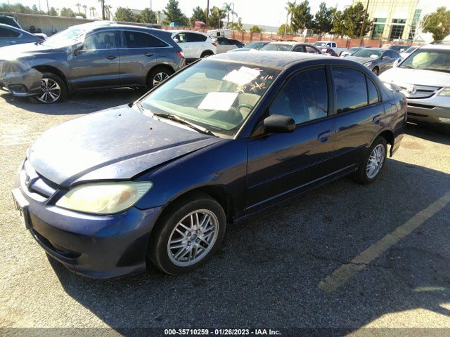 2005 HONDA CIVIC SDN LX VIN: 2HGES16515H534654