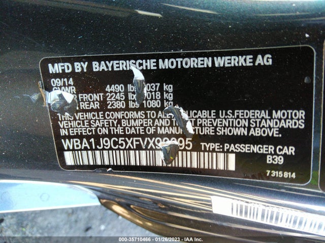 2015 BMW 2 Series, VIN: WBA1J9C5XFVX99095