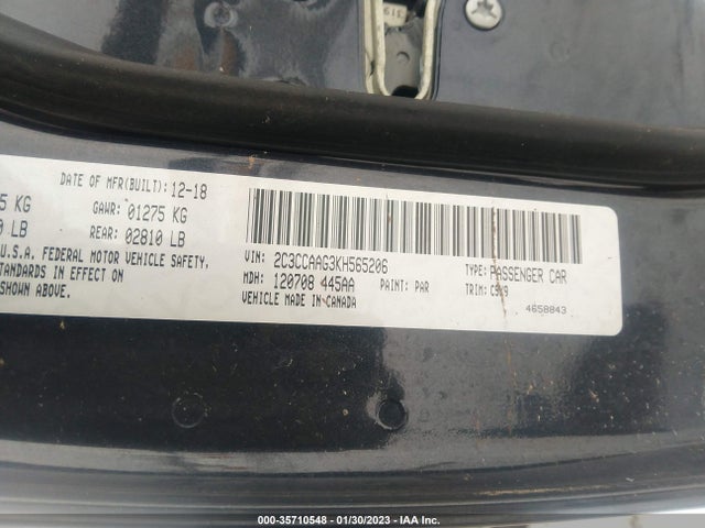 2C3CCAAG3KH565206 Chrysler 300 Touring