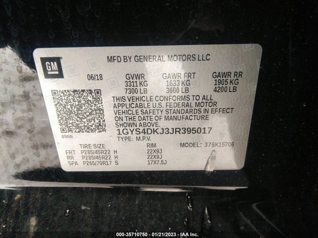 Cadillac Escalade Platinum 2018 1GYS4DKJ3JR395017 Image 9
