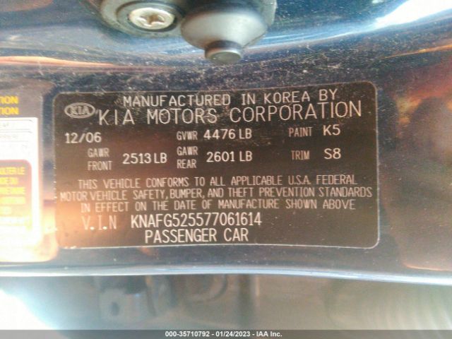 KNAFG525577061614 KIA Rondo Ex
