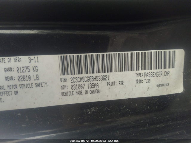 2C3CA5CG6BH533621 Chrysler 300 Limited